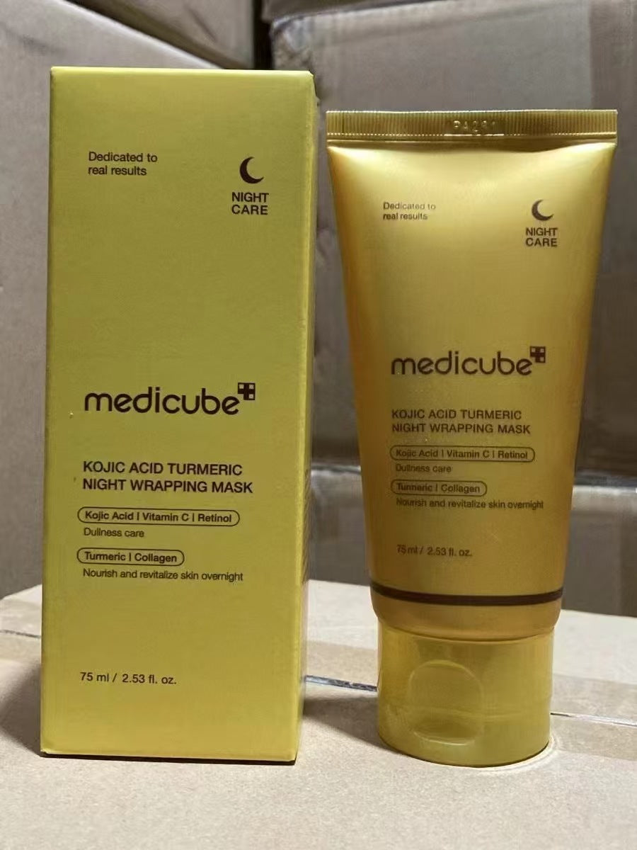 Máscara Noturna Peel Off de Cúrcuma Medicube | Com Colágeno para Hidratação Profunda da Pele – Skincare Coreano