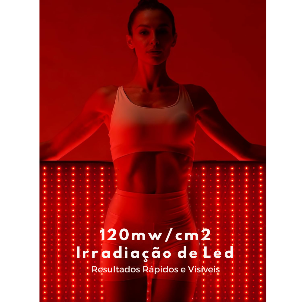 Tapete de Luz Led para Tratamento Corporal - Relaxamento Muscular e Estímulo de Colágeno