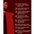 Tapete de Luz Led para Tratamento Corporal - Relaxamento Muscular e Estímulo de Colágeno