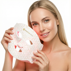 Máscara Facial LED Terapia Photon High 7 Cores em Silicone com 110 Leds - Anti Sinais